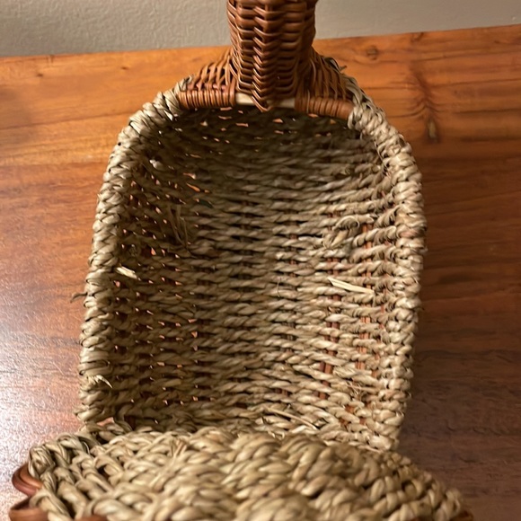 Wicker turkey basket thanksgiving table setting autumn decor vintage - Picture 4 of 9